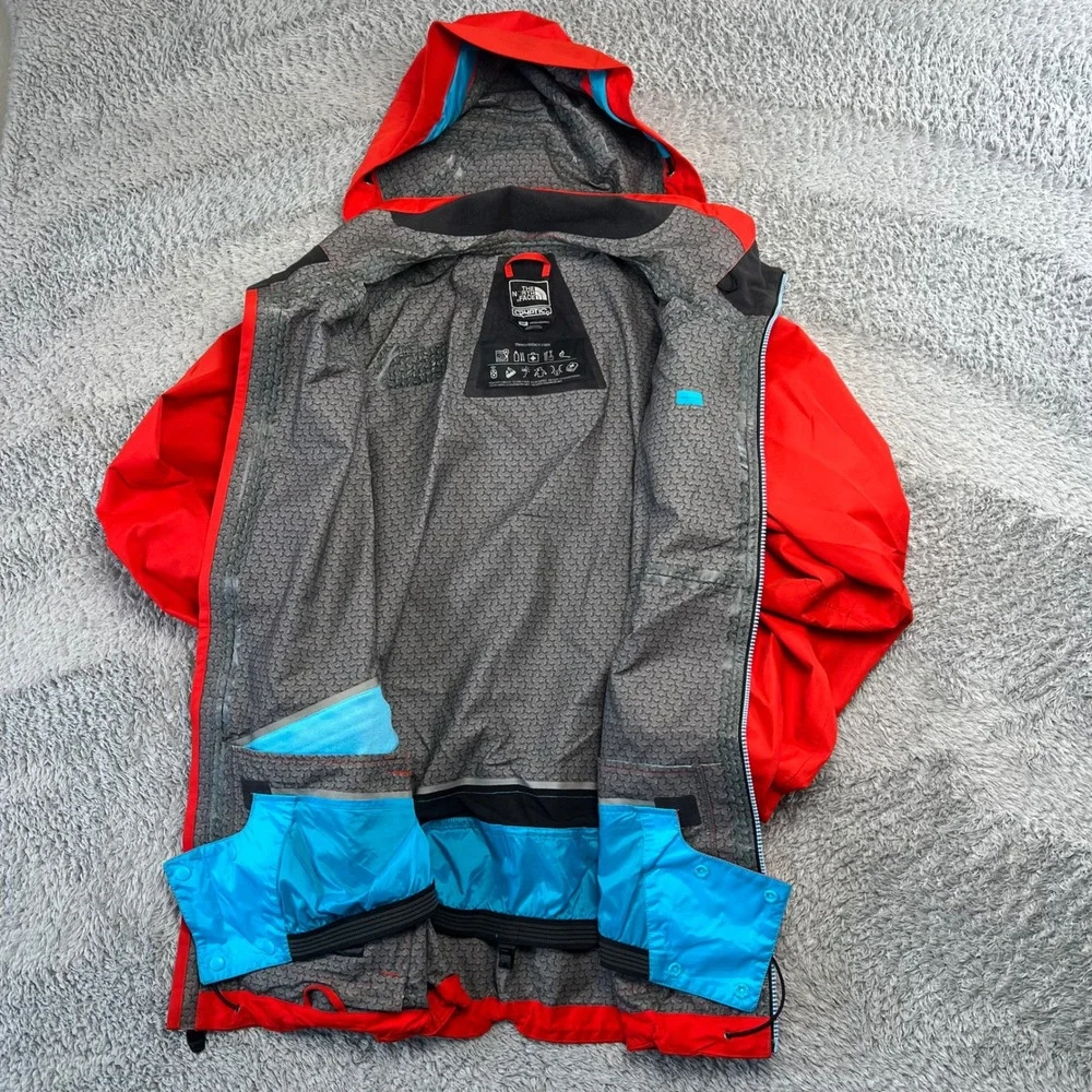 North Face Cryptic Decagon Jacket Flashlight RECCO Mens S Red Ski Snow Technical